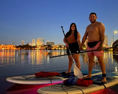 Orlando Neon Glow Kayak Or SUP With Champagne