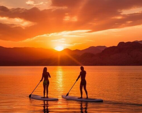 Lake Mead Romantic Paddleboarding Picnic Adventure