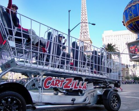 Las Vegas Giant Motorized Shopping Cart Adventure