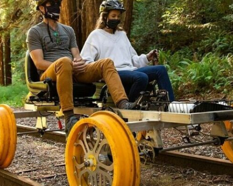 Fort Bragg Electric Railbike Redwood Adventure