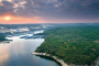 Sunset Helicopter Tour Over Austin